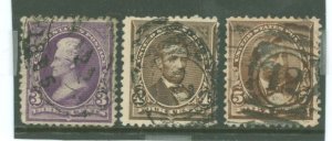 United States #253-255 Used