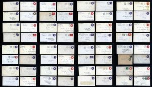 Lot of 64 Postal Stationary covers dated 1920s to 1940s