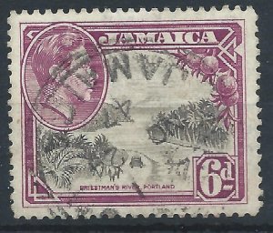 Jamaica 1938 - 6d George VI - SG128 used