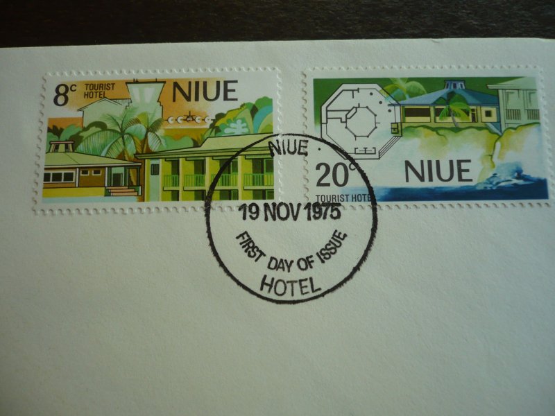 Stamps - Niue - Scott# 177-178 - First Day Cover