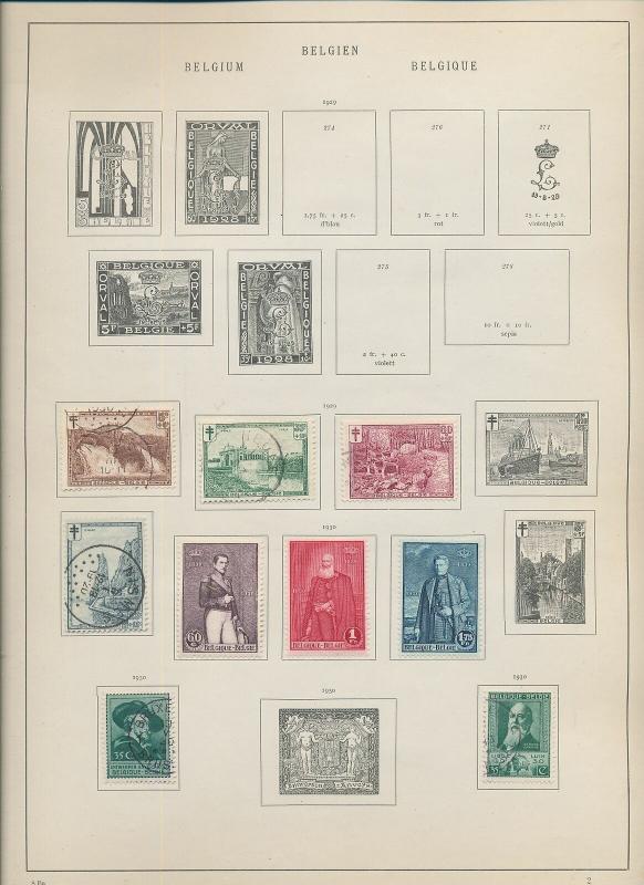 BELGIUM 1850s/1930s M&U Collection (Appx 120 Items) (Ac 1338