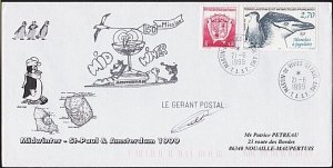 FRENCH ANTARCTIC TAAF 1999 cover - St Paul & Amsterdam.....................B3880