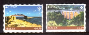 MALTA - 2018 EUROPA BRIDGE - 2V - MINT NH