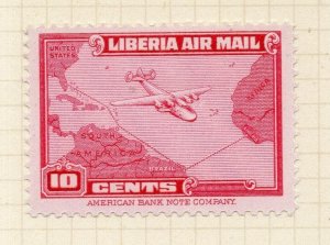 Liberia 1942 Early Issue Fine Mint Hinged 10c. NW-174588