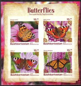 Bashkortostan MNH S/S Butterflies #1 2019