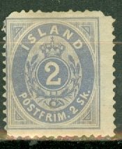 HM: Iceland 1 unused no gum CV $1050