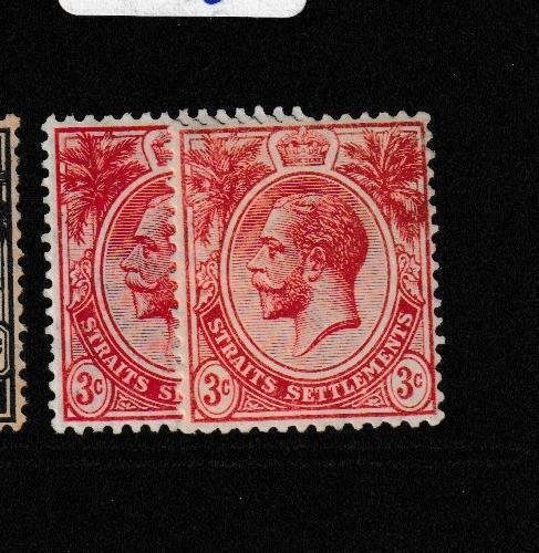 Malaya Straits SG 196, 196a MOG (10ggv)
