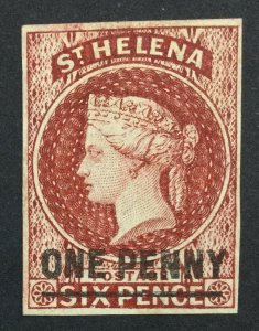 MOMEN: ST HELENA SG #3 1863 UNUSED £150 LOT #225508-5157