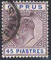 Cyprus #48-59 (SG 60-71) Cat£250, 1904-07 Edward VII 5pa-45pi, complete set,...