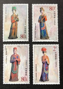 China stamps 2003-15, Painted Statues of the Jinci Temple Set of 4 MNH.