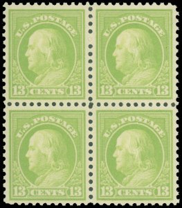 US SCOTT #513 Block/4, MINT-VF/XF-NH, SCV $84.00+! Franklin (SK)