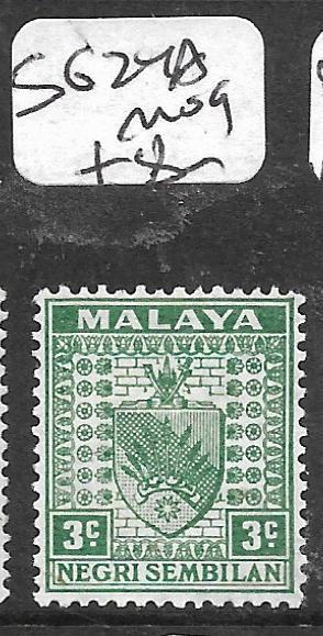 MALAYA NEGRI SEMBILAN (P0107B)  ARMS 3C  SG 24B  MOG