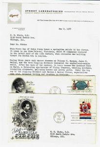 US1B 1966 #1309+ Circus  Ayerst Lab Letters & Inserts Medicines Dr. Eisin M.D.