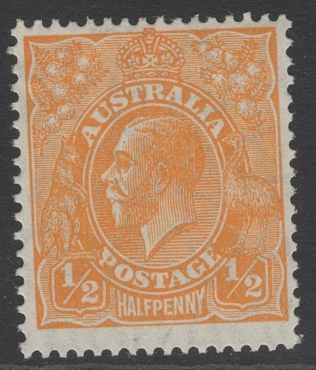 AUSTRALIA SG94 1928 ½d ORANGE MNH