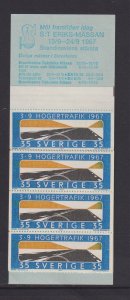 Sweden   #735a  MNH  1967 booklet right-hand driving 35o