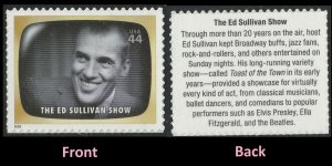 US 4414j Early TV Memories The Ed Sullivan Show 44c single MNH 2009