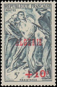 Algeria #B52, Complete Set, 1947, Hinged