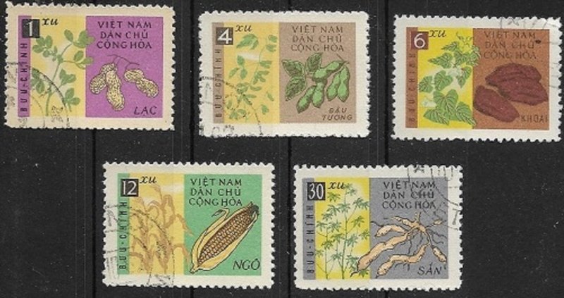 1962   Vietnam   Crops    SC #224-229  Used