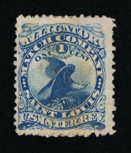 GENUINE SCOTT #RO7d PRIVATE DIE ALLIGATOR MATCH ON WATERMARKED-191R PAPER #13363