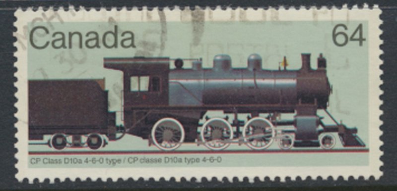 Canada SG 1135  Used Steam Locomotive CP D10a      SC# 1039  see scan 