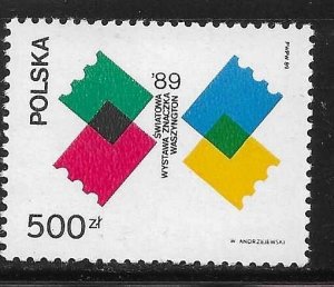 Poland 1989 World Stamp Expo Washington Sc 2934 MNH A3142