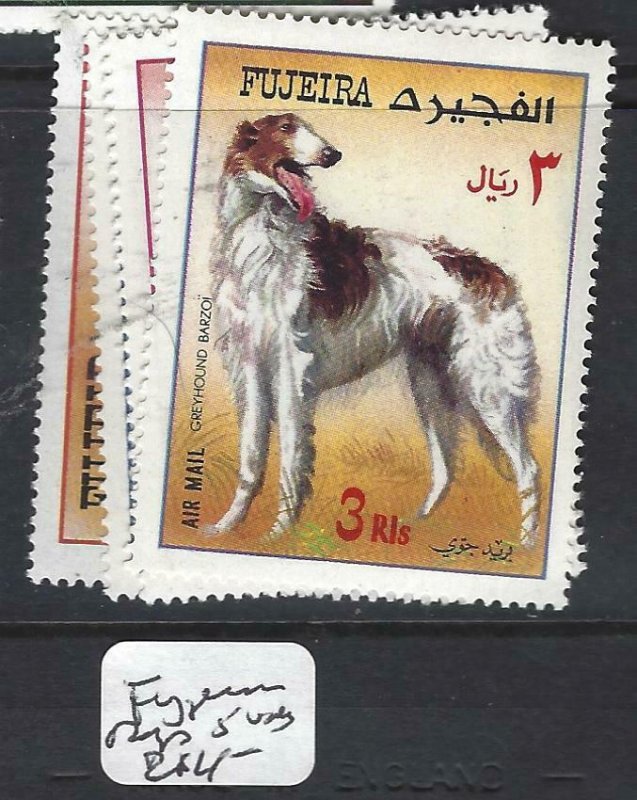 FUJEIRA   (P0807B)  DOGS      5    VALUES  MNH