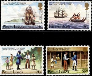 Pitcairn Islands - 1983 - MH* - Discovery of the Settlers - Scott # 225 to # 228