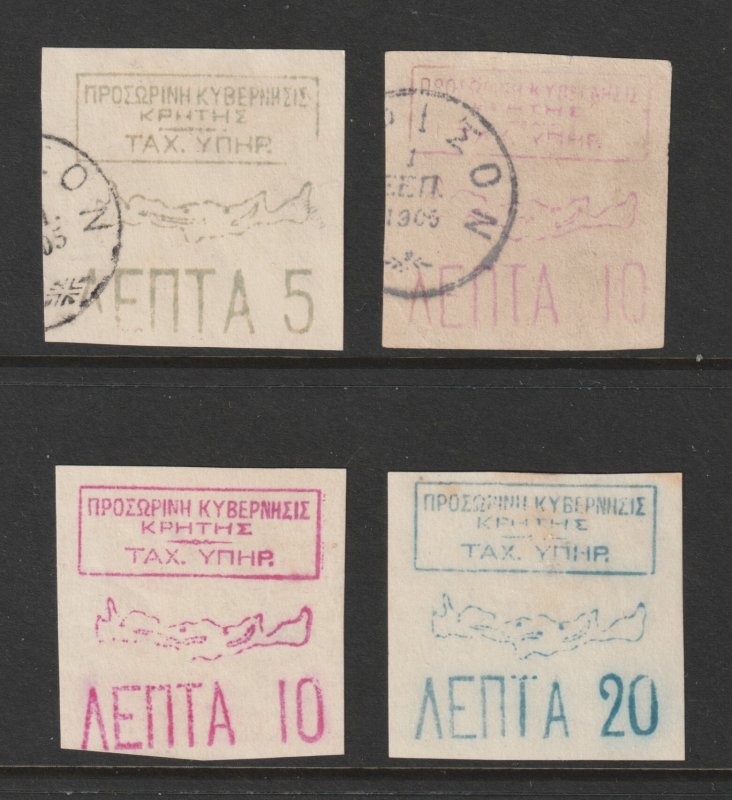 Crete the 1905 unissued set M or U