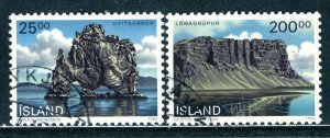 Iceland 1990: Sc. # 713-714;  Used Cpl. Set