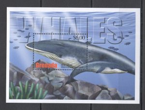 A0782 Grenada Fauna Marine Life Whales Blue Whale 1Bl Mnh