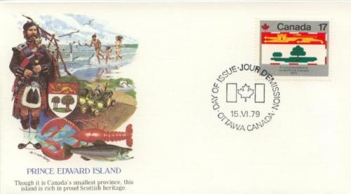 1979 Canada Prince Edward IS Flag (Scott 827) Fleetwood FDC