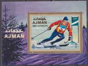 1970 Ajman 668/B222 1972 Olympic Games in Sapporo 8,50 €