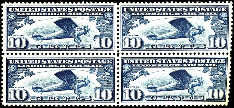 U.S. #C10 MINT BLOCK OF 4 OG NH