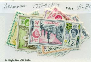 BERMUDA #175-91, Mint Never Hinged, Scott $40.80