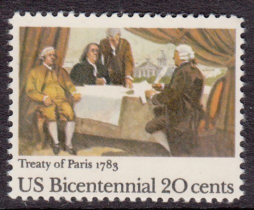 U.S.#2052 Treaty of Paris 20c Single, MNH.