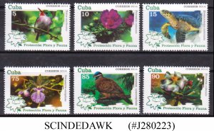 CUBA - 2014 PROTECTION OF FLORA & FAUNA / PLANTS & ANIMALS - 6V MNH