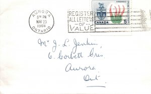 CANADA SCOTT #428 FIREWEED AND ARMS OF YUKON ON PRIVATE FIRST DAY COVER 1966