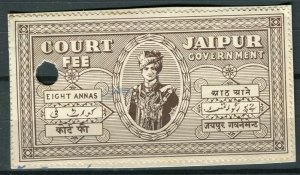 INDIAN STATES; JAIPUR early 1900s local Revenue issue fine used value