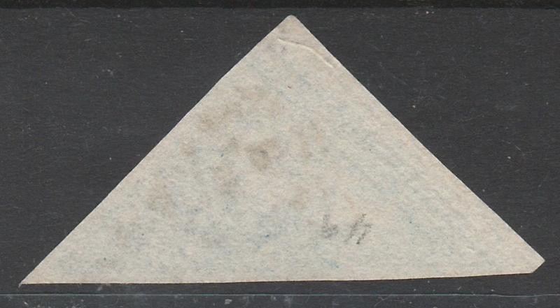 CAPE OF GOOD HOPE 1855 TRIANGLE 4D BLUE PERKINS BACON PRINT USED 