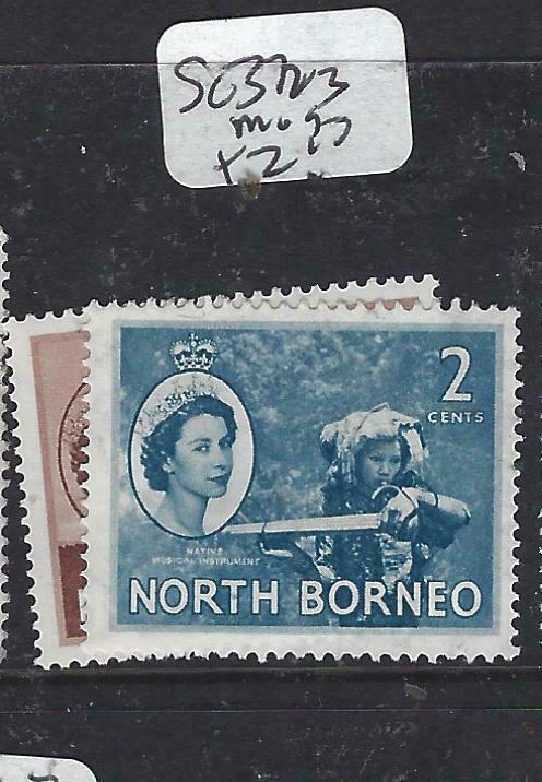 NORTH BORNEO   (P2704B)  QEII  1C, 2C  SG 372-3   MOG