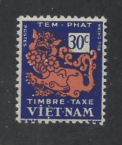 VIETNAM SC# J3 F-VF OG 1952