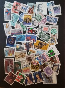 CANADA Vintage Used Stamp Lot Collection T6562