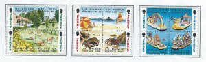 Jersey blocks of four mnh sc  614-625