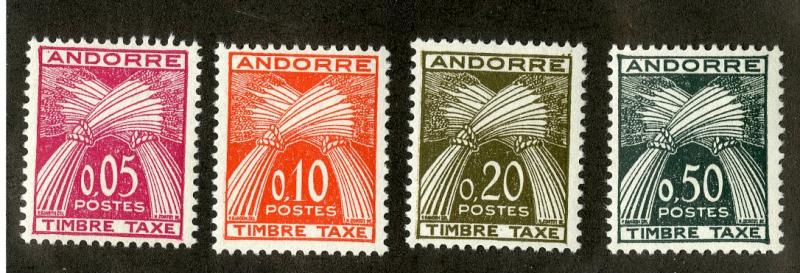 French Andorra J42-J45 MNH SCV $48.00 BIN $26.00 PLANTS