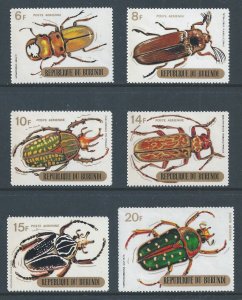 Burundi #C110-15 NH Beetles & Weevils 6fr-20fr