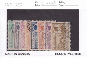 Turkey: Sc #625-632, used (55594)