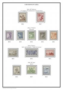 CZECHOSLOVAKIA 1918-1992  PDF(DIGITAL) STAMP ALBUM PAGES