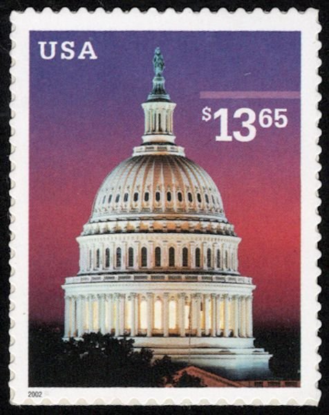 US #3648 $13.65 Capital Dome, VF mint never hinged, high value, tough to find!