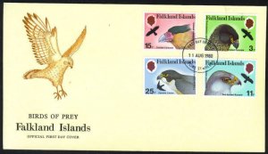 FALKLANDS 1980 BIRDS TOPICAL FIRST DAY COVER