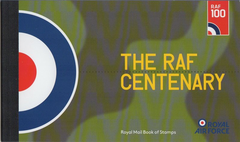 GB (SG-DY25) - 2018 PRESTIGE STAMP BOOK, CENTENARY OF THE R.A.F.